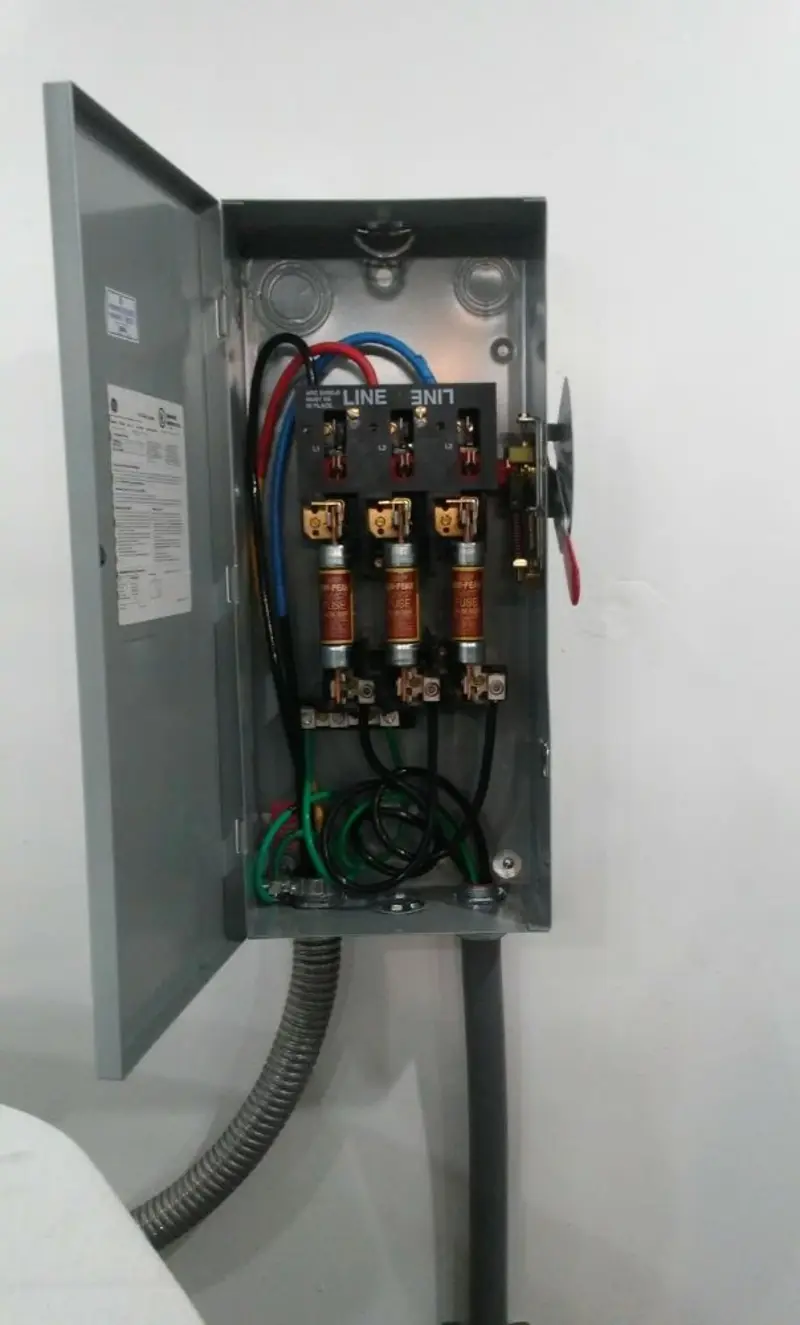 Three-phase disconnect switch installed for Electrical Wiring & Rewiring in Helena Valley Northwest