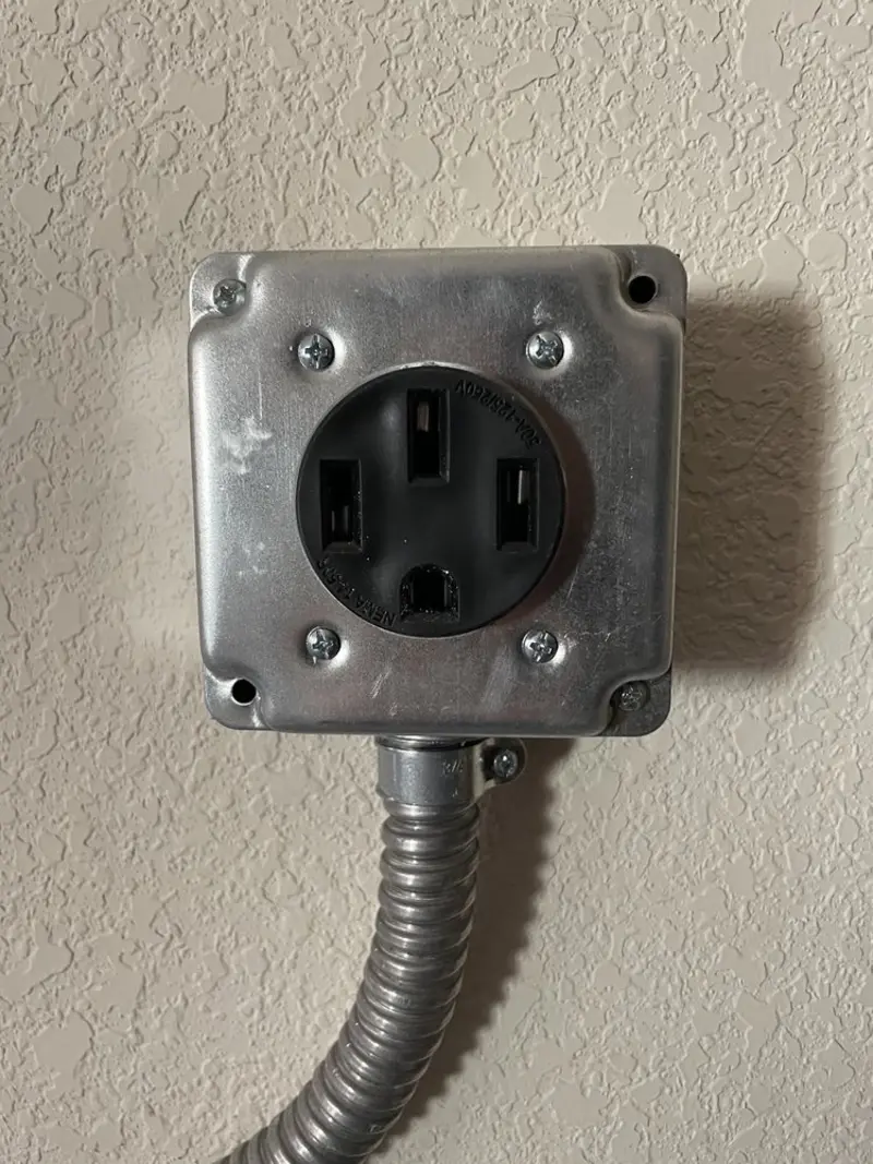 NEMA 14-50 outlet installed for Smart Home Electrical in Helena Valley Northwest